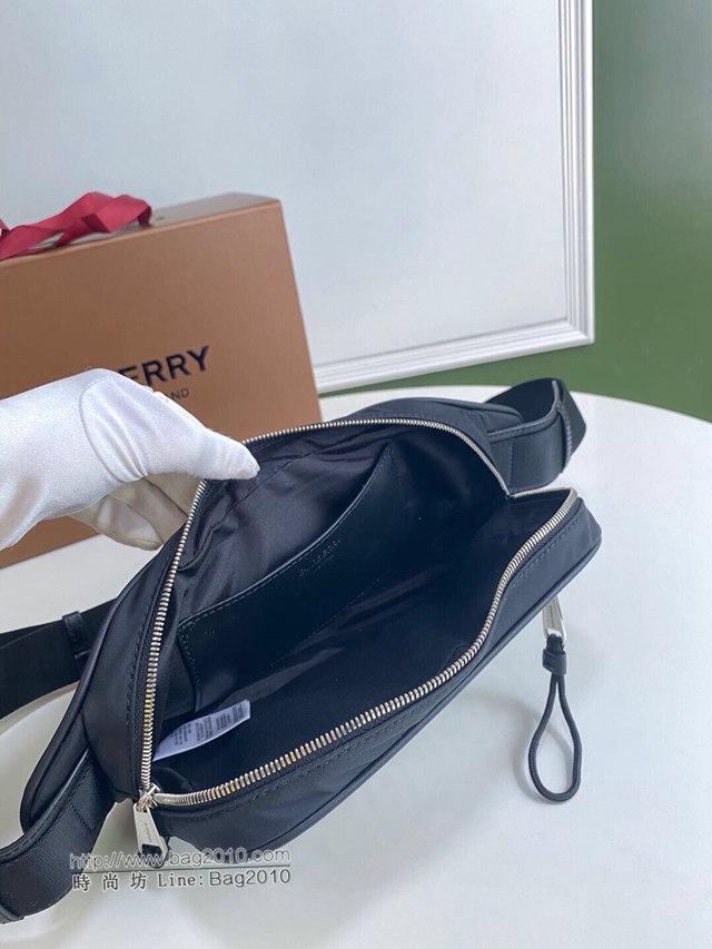 Burberry專櫃新款腰包 巴寶莉品牌徽標與標誌性條紋腰包挎包胸包  db1211